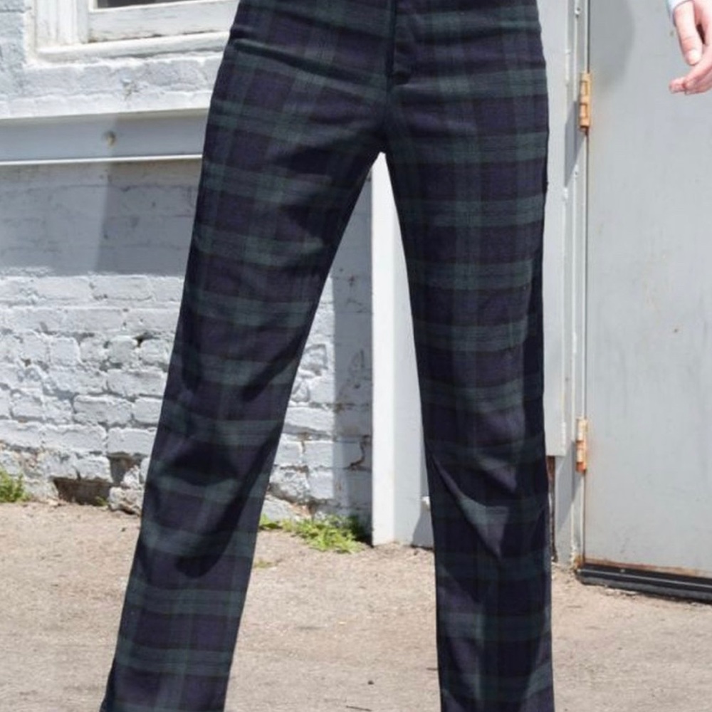 rare green plaid brandy melville pants